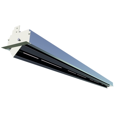 Aluminium adjustable slot diffuser with flange, with filter access door